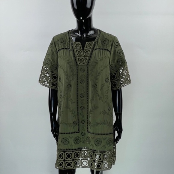 Sea New York Olive Green Mini Dress size 0 - Picture 1 of 16